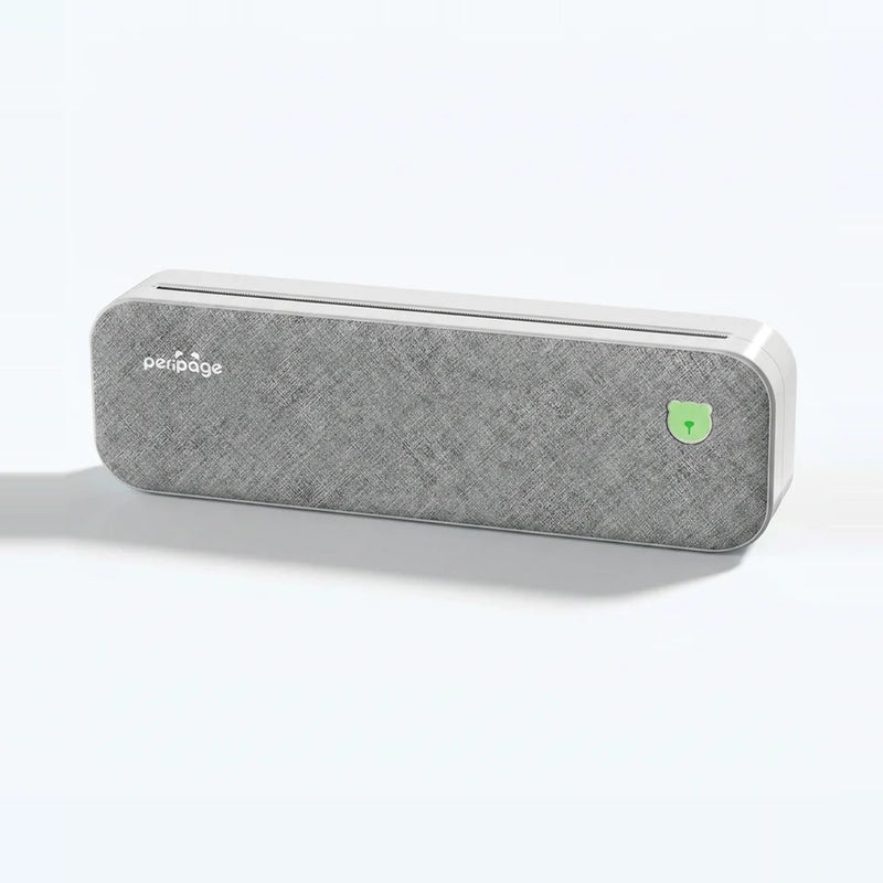 Imprimante thermique A4 portable à batterie 3 h, panneau tissu gris chiné