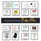 Tableau de compatibilité Suitable for these devices présentant une douzaine d'étiqueteuses acceptées