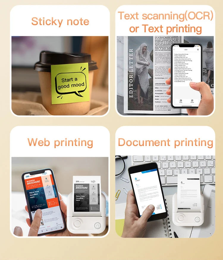 Quatre usages : pense-bête, numérisation de texte OCR, impression de page web et de document