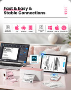 Fast & Easy & Stable Connections : impression via application mobile ou câble USB depuis un portable