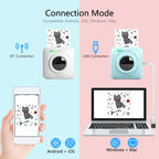 Modes de connexion : Bluetooth avec un smartphone à gauche, USB avec un ordinateur portable à droite