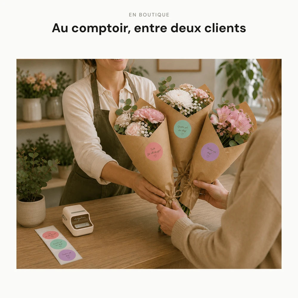 Imprimante Thermique Étiquette Code-Barres 300 DPI — Prix, Références et Inventaire de 20 à 50 mm, Bluetooth